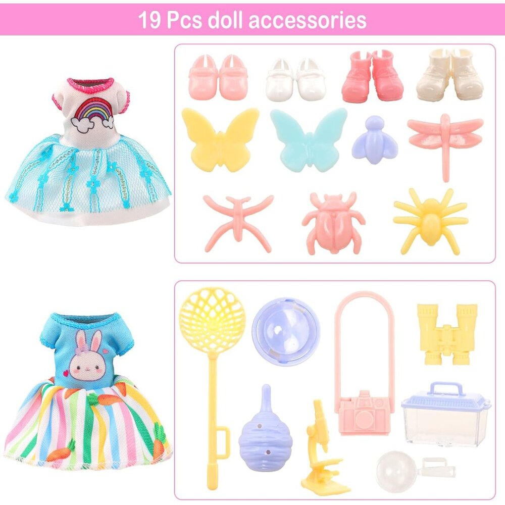 29 Piece Wilderness Adventure Clothes & Accessories for 5.3-6" Dolls (Chelsea) - Picture 3 of 5